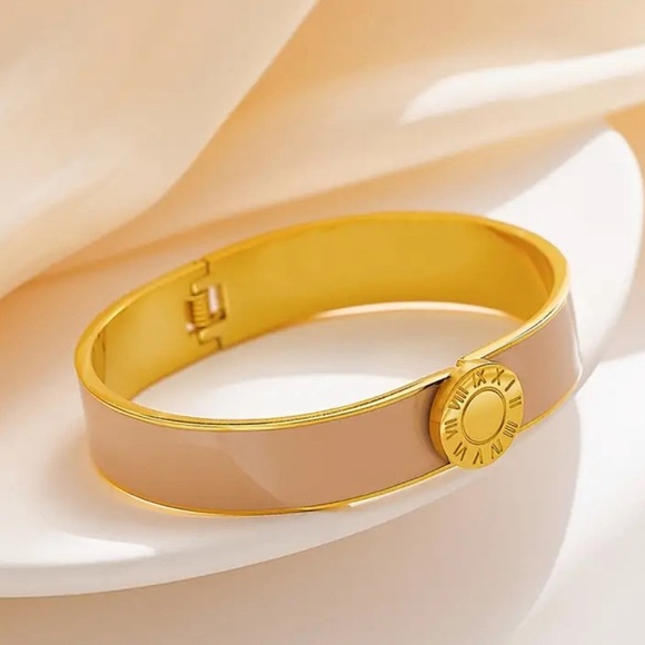 Roman numeral bangles stainless steel - Picture 4 of 4